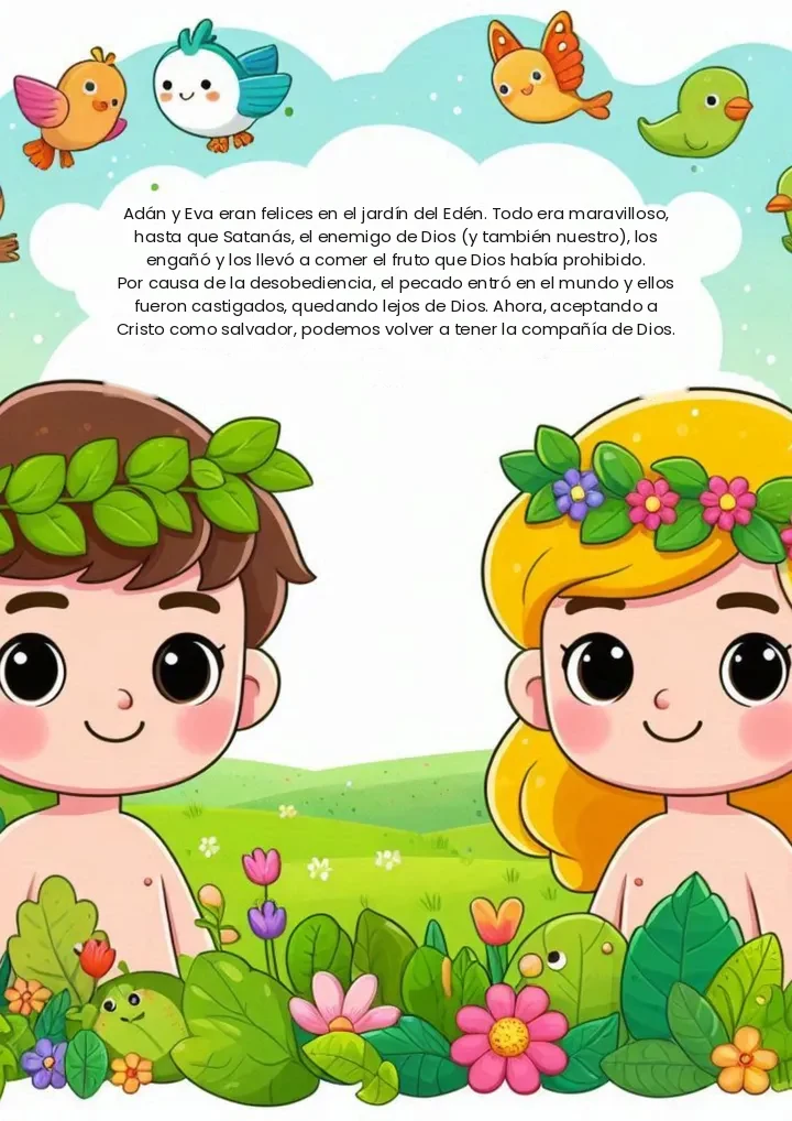 Historia: Adán y Eva en el Edén