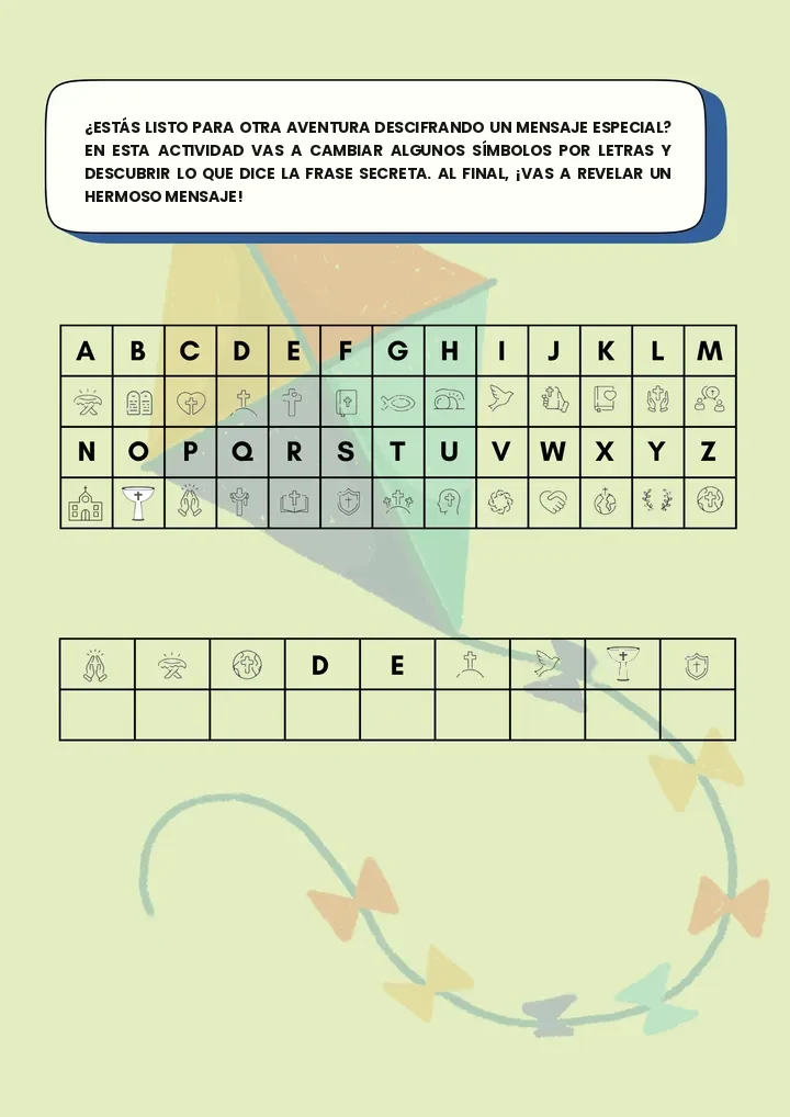 Actividad: descifrar el mensaje secreto